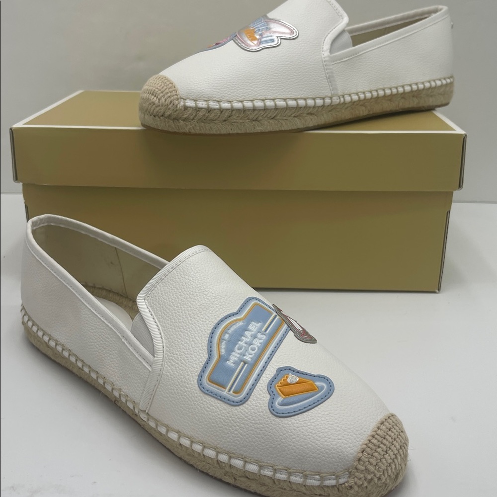 White Espadrille Slip-On Shoes - Picture 15 of 16